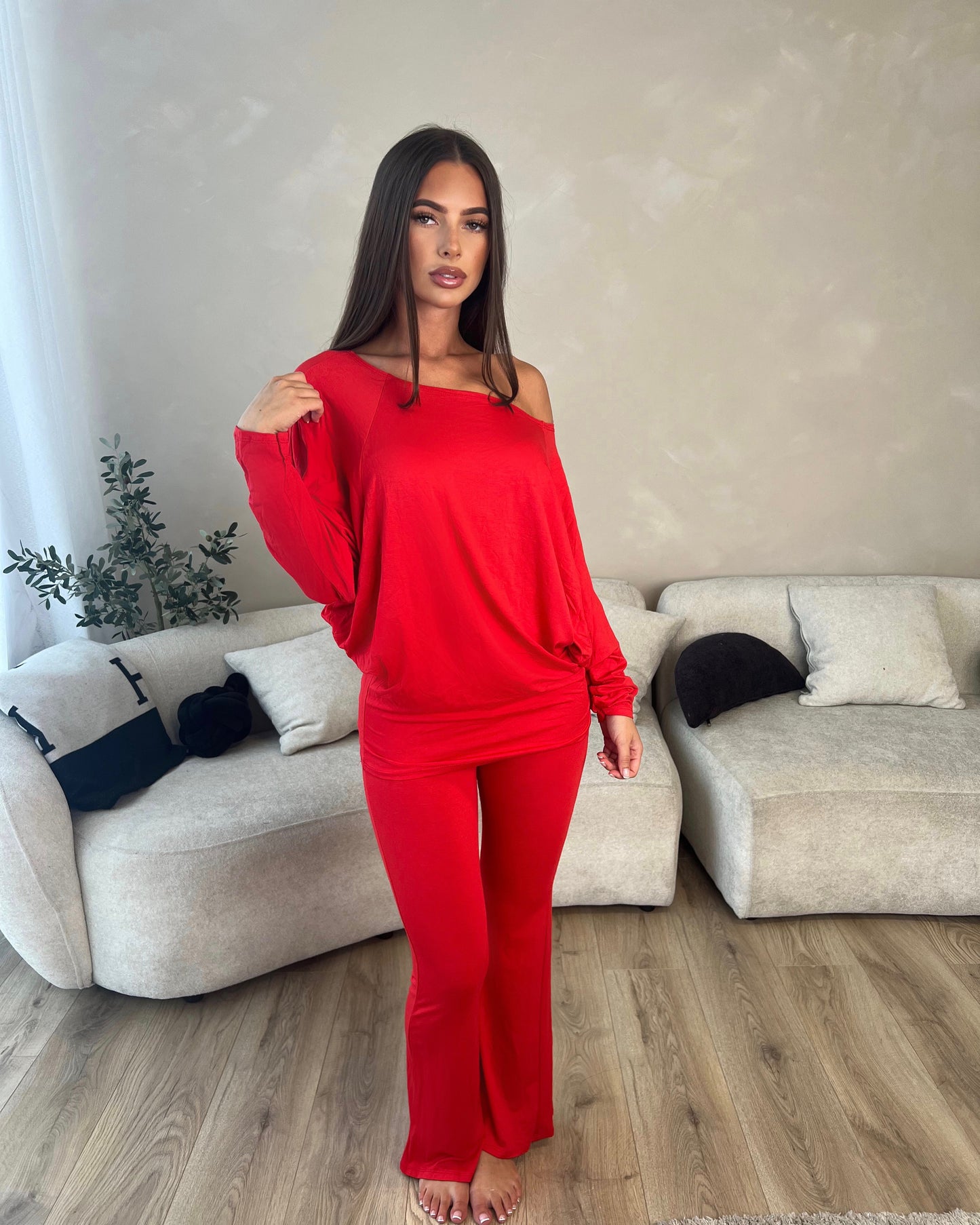 Lottie Lounge Set in Red